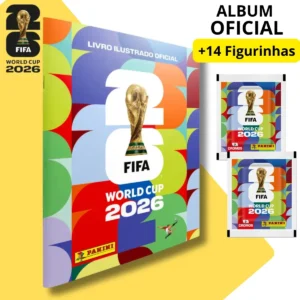 Álbum Copa do Mundo 2026 Editora Panini com 14 Figurinhas Envelopes