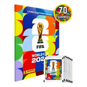 Álbum Copa Do Mundo Oficial 2026 Brochura + 70 Figurinhas