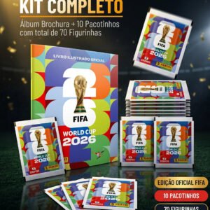 Álbum De Figurinhas + 70 Figurinhas Copa Do Mundo Fifa 2026