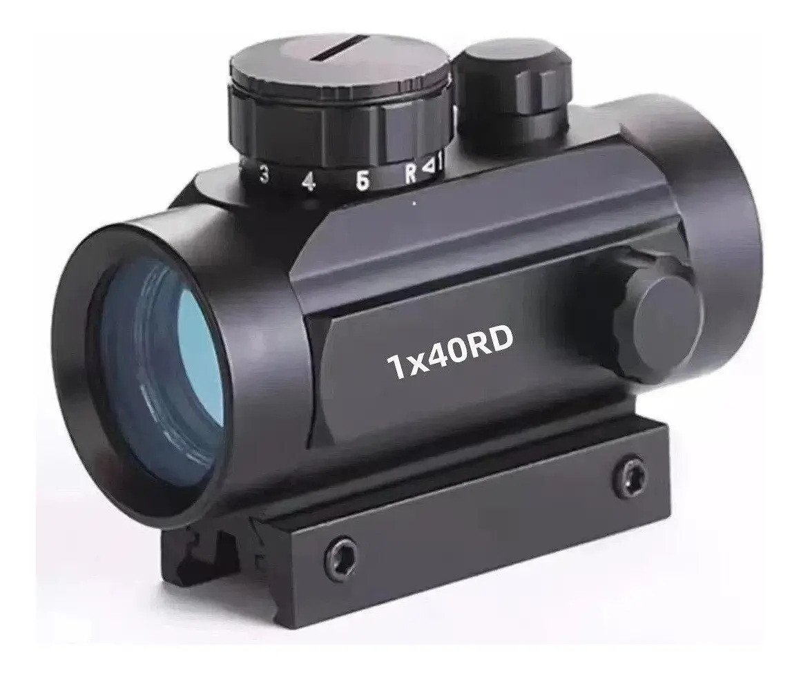 Aparelho De Pontaria Airsoft 1x40 Red Dot P/ Trilho 11mm Aparelho De Pontaria Airsoft 1x40 Red Dot P/ Trilho 11mm