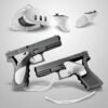 Arma Gun Pistola Suporte Para Controle Oculos Quest 3