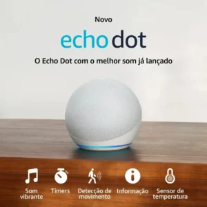 Echo Dot 5 Geração Amazon Alexa Bivolt Alto Falante Inteligente