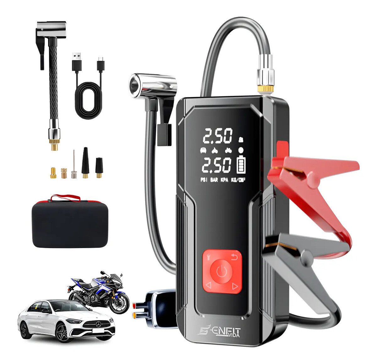 Auxiliar De Partida Automotivo Carregador Veicular Bateria Auxiliar De Partida Automotivo Carregador Veicular Bateria