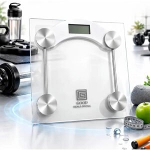 Balança Digital de Vidro Good Deals 180kg Transparente para Banheiro