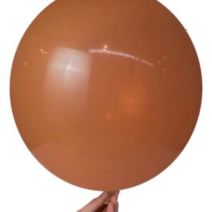 Balão redondo liso laranja 24 polegadas Bello Festas kit 3 unidades para festa de aniversário