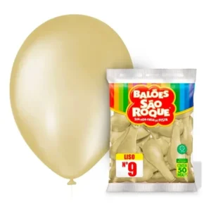 Balões Bexiga São Roque Nº 9 C/50 Unidades Diversas Cores