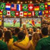 Bandeiras Metalizadas Brasil E Países 7m Copa Do Mundo 2026