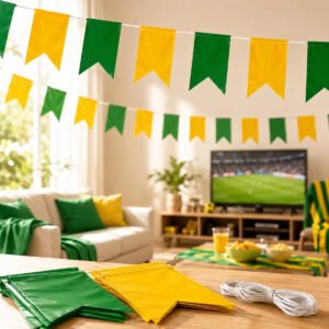 Bandeirinhas Do Brasil Copa Do Mundo Decorar Verde Amarela