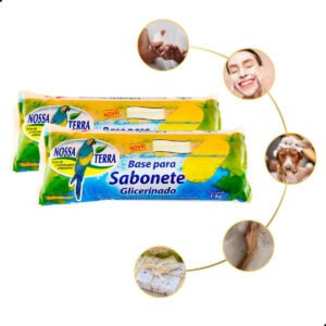 Base Glicerinada Branca Para Sabonete Nossa Terra 1kg