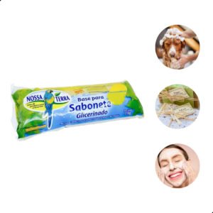 Base Glicerinada Transparente 1kg Grupo Dj Morch para Saboneteira Artesanal