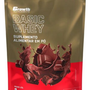 Pacote Basic Whey Growth Supplements Chocolate 1kg