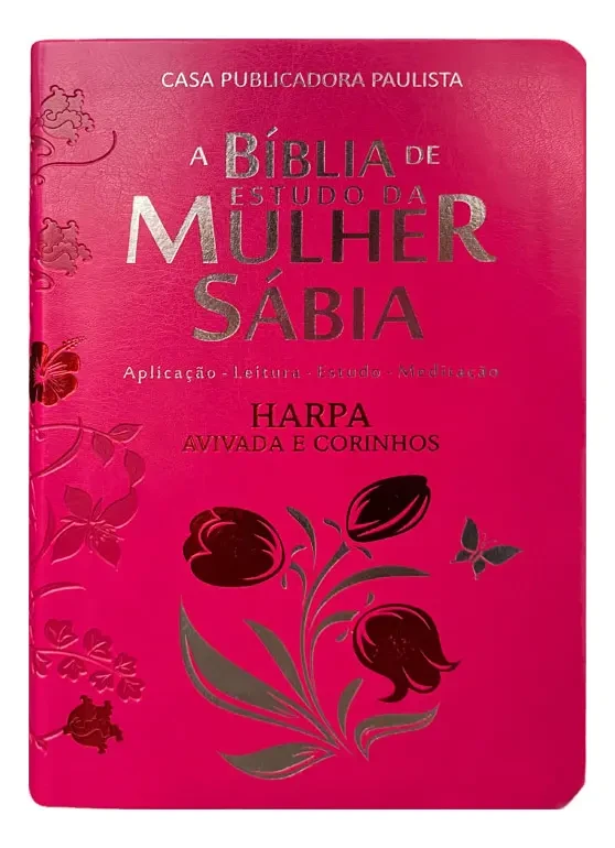 Bíblia Da Mulher Sábia Full Color C/ Harpa - Tulipa Pink Bíblia Da Mulher Sábia Full Color C/ Harpa - Tulipa Pink