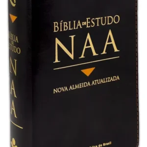 Bíblia De Estudo Naa Letra Normal Capa Sintético Preto Nova Almeida Atualizada Editorial Sociedade Bíblica do Brasil