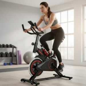 Bicicleta Ergométrica Spinning Nakasaki NK7102P Preta para Treino Doméstico