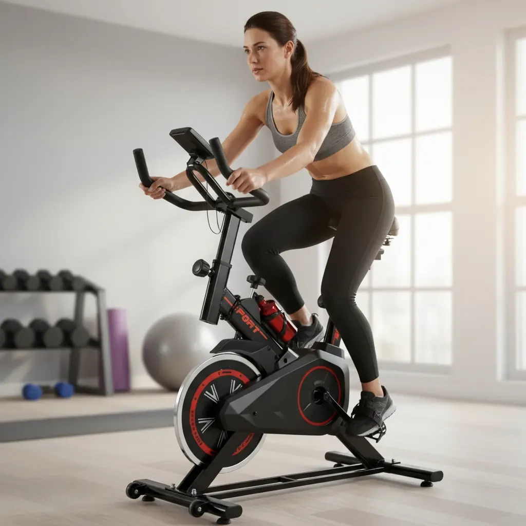 Bicicleta Ergométrica Spinning Nakasaki NK7102P Promoção Bicicleta Ergométrica Spinning Nakasaki NK7102P Preta para Treino Doméstico