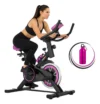Bicicleta Ergométrica Fitness Sevenfit Preta e Rosa para Cardio e Musculação