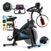Bicicleta Ergométrica Spinning Profissional 2m Inércia 13kg + Bluetooth App Capacidade de peso 150 kg JMJN Azul