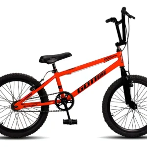 Bicicleta Infantil Aro 20 Bmx Freio V Brake Aro Aereo Cor Laranja/preto