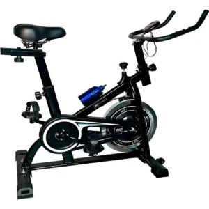 Bicicleta Spinning WCT Fitness Ergométrica 6Kg Preto para treino em casa com tela LCD