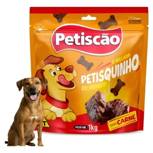 Bifinho Mastigável Ossinho Petiscão P/cães Sabor Carne 1kg