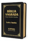 Biiblia Sagrada Jumbo Arc Luxo Preta – Capa Pu – C/ Harpa