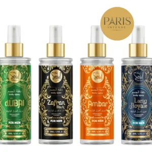 Body Splash Árabe Masculino Kit com 4 unidades Paris Intense 200ml