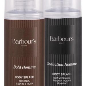 Body Splash Bold E Seduction Homme Barbour's 200ml Masculino kit fragrância refrescante