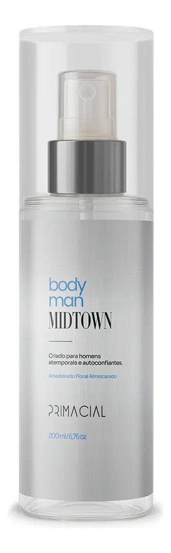 Body Splash Masculino Midtown Primacial 200ml Oferta Exclusiva Body Splash Masculino Midtown Primacial 200ml Perfume Fresco Amadeirado