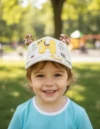 Boné Infantil Colorido Verão Divertido Jac Laes para Bebês