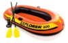 Bote Explorer 300 Intex + Bomba Manual E Remos Suporta 186kg