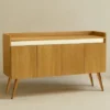 Buffet Luxo Decorativo 4 Portas Sala Moderna Prateleira