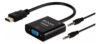 Cabo Conversor HDMI para VGA Exbom 1080p Preto para TV Monitor Projetor