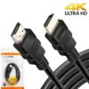 Cabo Hdmi 2.0 4k Ultra Hd 1m 18gbps 60hz Hdr Alta Velocidade Áudio Vídeo Tv Box Monitor Notebook Pc Projetor Videogame Blindado Reforçado Audiophile