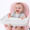 Cadeira De Alimentação Bebê Portátil Rosa - Cadeirão - 3 Em 1 - I Love Baby