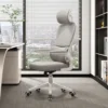 Cadeira Escritório Ergonômica Python Fly B07 Cinza Suporte Lombar