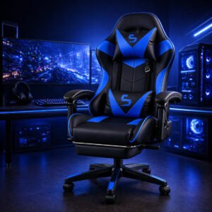Cadeira Gamer Ergonômica BlidShop azul