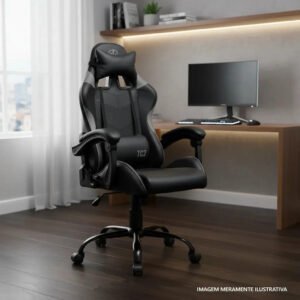 Cadeira Gamer Tgt Heron Tc2, Preto, Tgt-hrtc-bl03 Couro Sintético