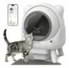 Caixa Areia Gato Amicura CuraX1 Autolimpante Extra Grande Branco