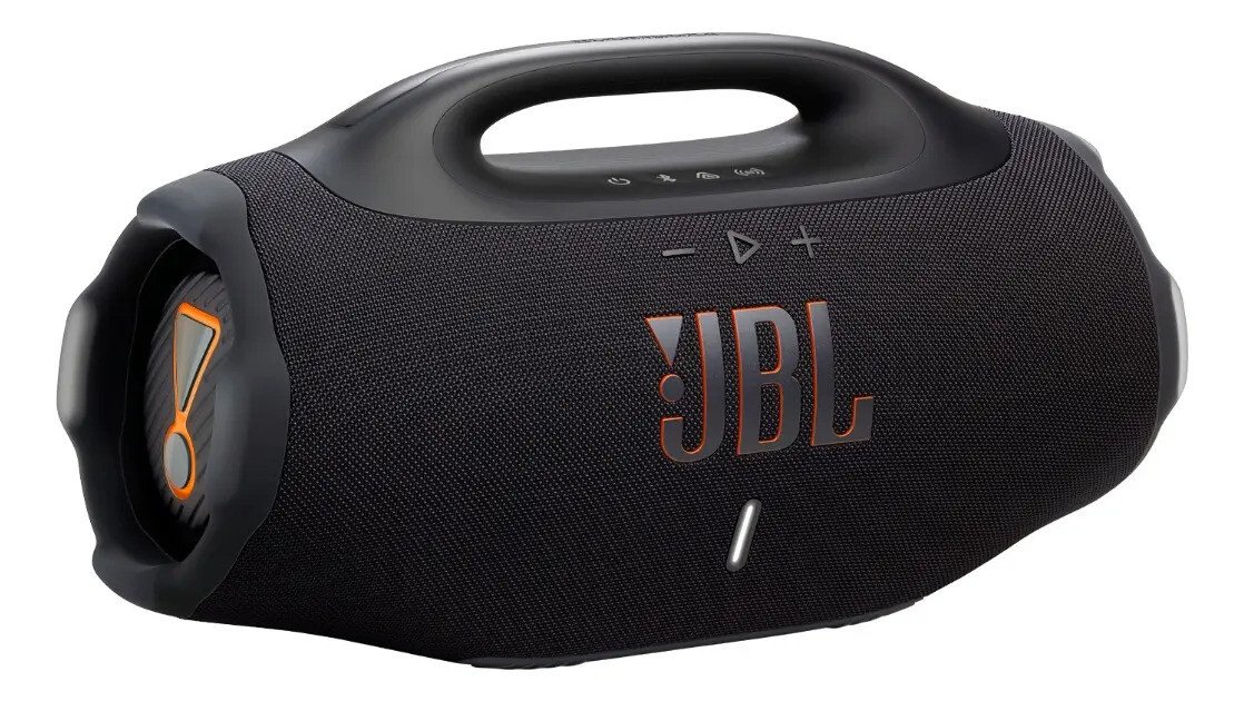 Caixa de Som Bluetooth JBL Boombox 4 Preta Original Leve Agora Caixa de Som Bluetooth JBL Boombox 4 Preta à Prova D'água com Puxador