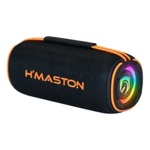 Caixa De Som Bluetooth Portátil 40w H’maston Tn22 Rgb Tws Preto 127/220v