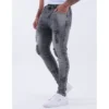 Calça Skinny Preta Rasgada Masculina Jeans com Elastano Lycra