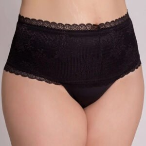 Calcinha Cinta Renda Plus Size Cós Alto 48 A 54
