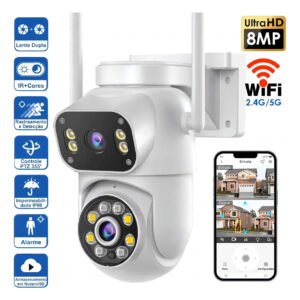 Câmera De Segurança Mvpsmart Dq8 Wi-fi Full Hd Com Visão Noturna E Áudio Bidirecional Água