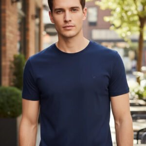 Camiseta Masculina Básica Slim Algodão – Várias Cores Ogochi