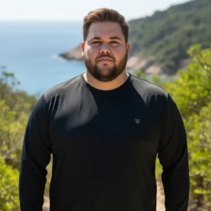 Camiseta Térmica Plus Size Proteção UV Voker Masculina