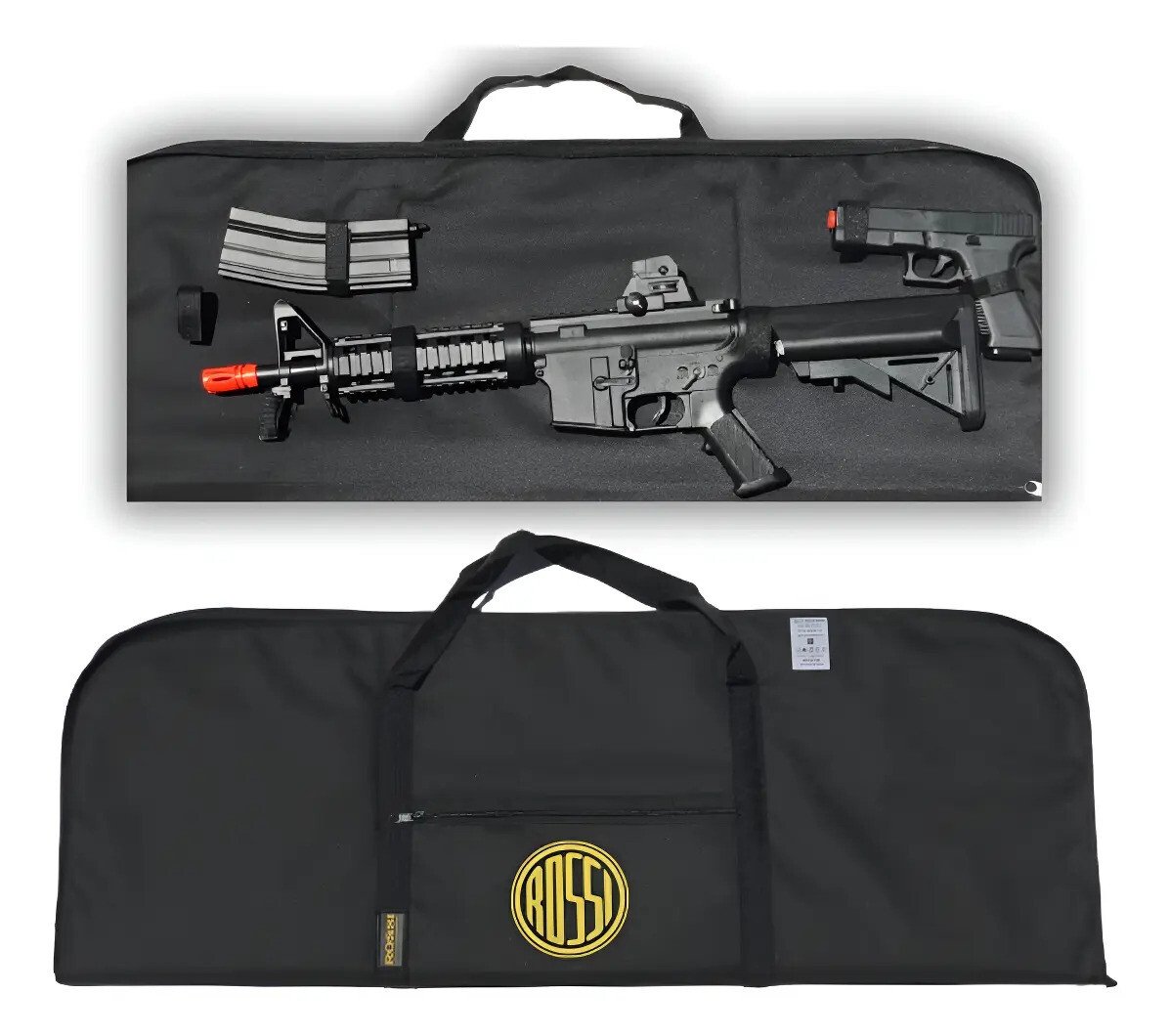 Capa Airsoft Case Mochila Transporte Rossi Rifle Fuzil Arma Capa Airsoft Case Mochila Transporte Rossi Rifle Fuzil Arma