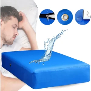 Capa de Colchão Impermeável Hospitalar Antialérgico Solteiro Ebenezer Azul