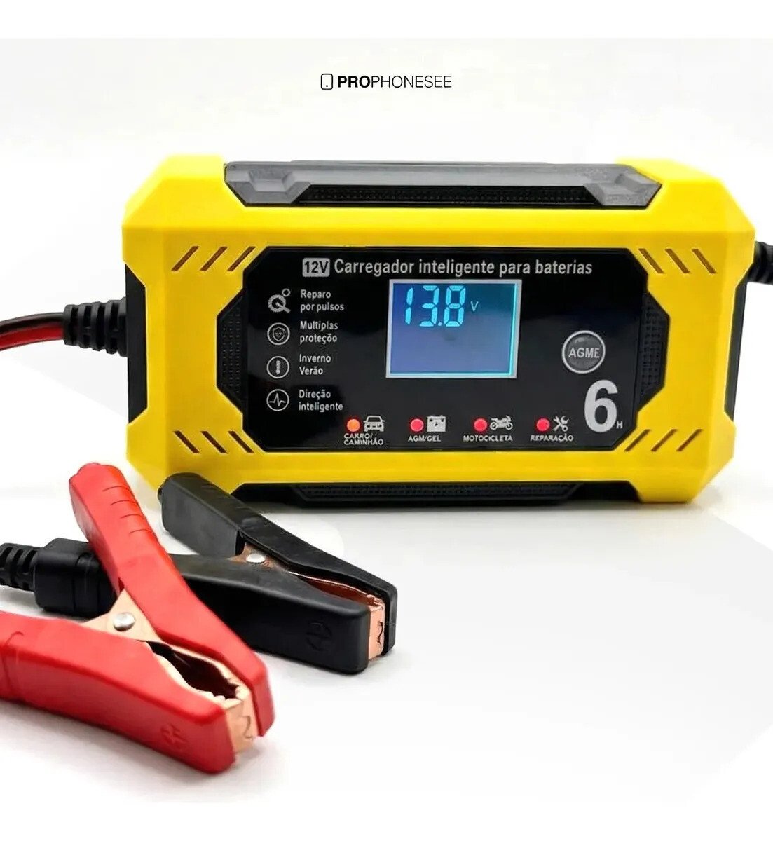 Carregador De Bateria 12v Automotiva Inteligente Portátil Auxiliar Partida Veicular Chupeta Rapida Carro Moto Lancha Jetski Caminhao Cabo 2m Eletrico Estacionaria Potente Led Recupera Carga Emergencia Carregador De Bateria 12v Automotiva Inteligente Portátil Auxiliar Partida Veicular Chupeta Rapida Carro Moto Lancha Jetski Caminhao Cabo 2m Eletrico Estacionaria Potente Led Recupera Carga Emergencia