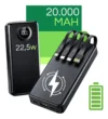 Carregador Portátil Davely 20000mAh Turbo 22.5W para Samsung iPhone Xiaomi Motorola