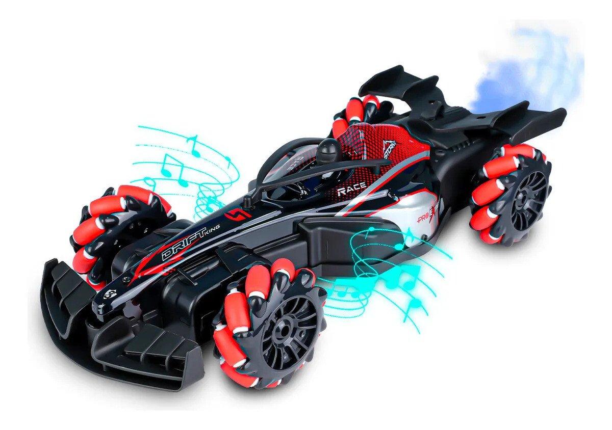 Carrinho Controle Remoto Drift Som Luzes Bateria 360 Formula Cor Vermelho Carrinho Controle Remoto Drift Som Luzes Bateria 360 Formula Cor Vermelho